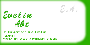 evelin abt business card